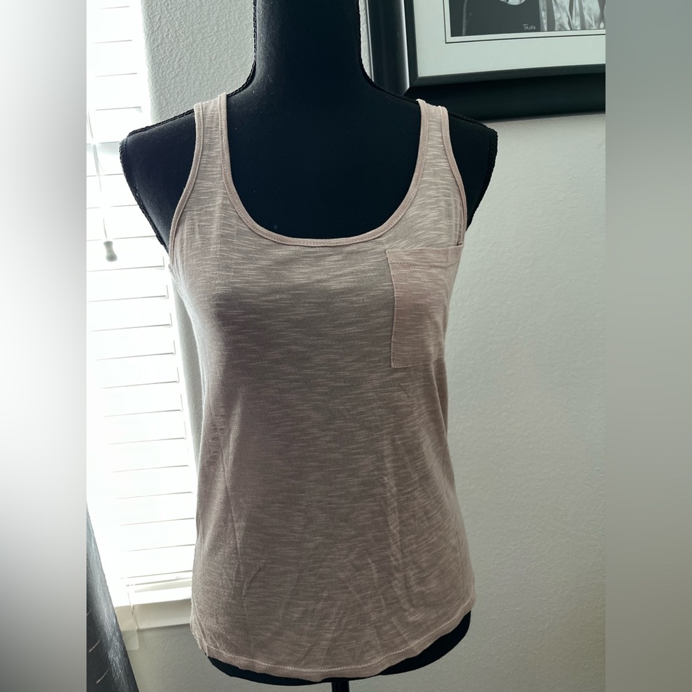 Casual Beige Tank Top